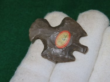 1 & 9/16" Eagle Effigy ex - Kovack Collection Indian Artifact Arrowhead