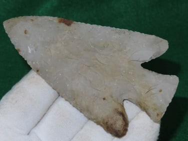 4 & 9/16" Flared Hardin ex - Kovack Collection Indian Artifact Arrowhead