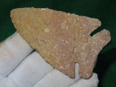 3 & 7/16" Thebes ex - Kovack Collection Indian Artifact Arrowhead