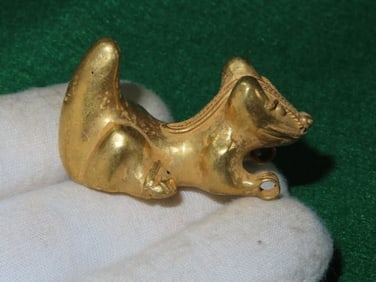 1 & 7/8" Pre-Columbian Gold Effigy from Columbia UNKNOWN MATERIAL