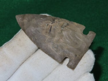 2 & 5/8" Side Notch Indian Artifact Arrowhead