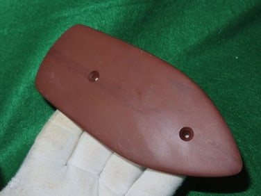 6 & 1/8" Redstone Gorget Indian Artifact Arrowhead