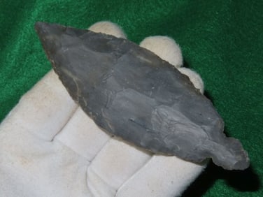 5 & 1/4" Turkeytail ex - Kovack Collection Indian Artifact Arrowhead