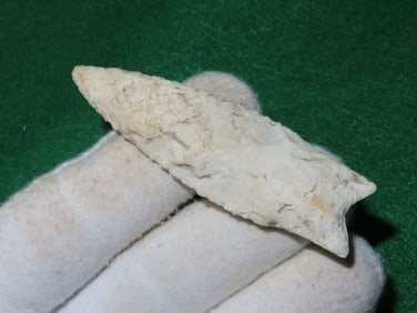 2 & 7/8" Holland Dalton Indian Artifact Arrowhead