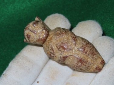 2 & 5/8" Jade Hongshan Bat Effigy Indian Artifact Arrowhead