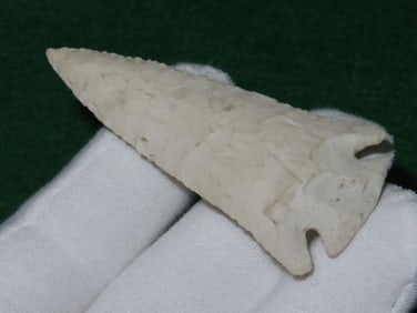 2 & 7/8" Corner Notch Indian Artifact Arrowhead