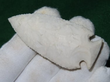 3" Corner Notch Indian Artifact Arrowhead