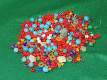 Lot of Miscellaneous Beads Indian Artifact Arrowhead