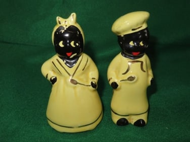 5" African American salt & pepper shakers