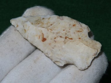 2 & 1/2" Square Stem Point Indian Artifact Arrowhead