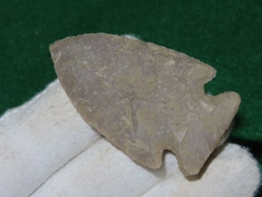 2 & 1/2" Corner Notch Indian Artifact Arrowhead