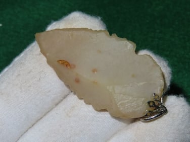 2 & 3/16" Arrowhead Pendant Indian Artifact Arrowhead