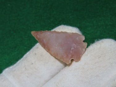 1 & 3/8" Transluscent Bird Point Indian Artifact Arrowhead