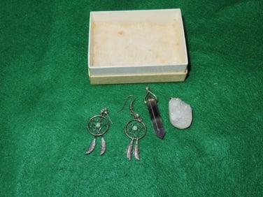 Dream Catcher Earrings & Pendant