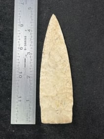 4 & 5/8" Scottsbluff Indian Artifact Arrowhead