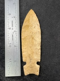 4 & 1/2" Hickory Ridge Indian Artifact Arrowhead