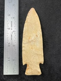4 & 3/4" Hardin Indian Artifact Arrowhead