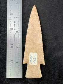 4 & 3/4" Hardin Indian Artifact Arrowhead