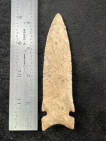 4 & 3/8" Graham Cave Indian Artifact Arrowhead