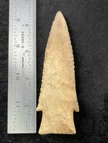 4 & 5/8" Hardin Indian Artifact Arrowhead