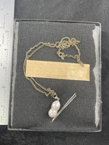 Pearl Necklace Indian Artifact Arrowhead