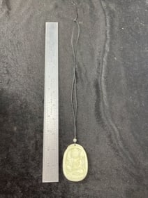 Chinese Jade Necklace Indian Artifact Arrowhead