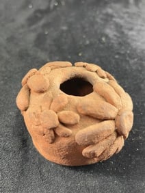 Miniature Pottery Vessel Indian Artifact Arrowhead