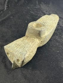 Stone Hoot Owl Effigy Pipe Indian Artifact Arrowhead