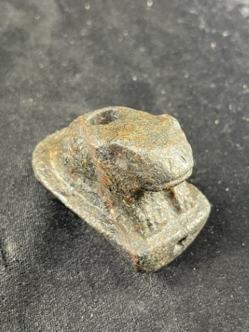 Stone Frog Effigy Pipe Indian Artifact Arrowhead (1 of 9)