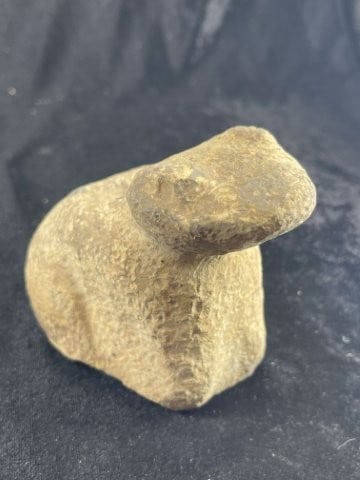Stone Frog Effigy Pipe Indian Artifact Arrowhead (1 of 7)