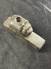 Stone Bear Effigy Pipe Indian Artifact Arrowhead