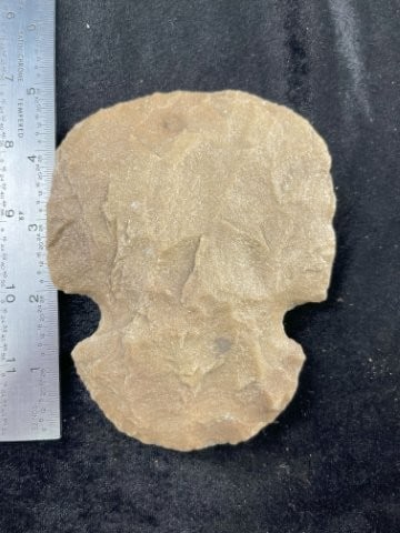 Chipped Hoe Indian Artifact Arrowhead (1 of 4)