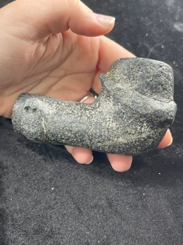 Stone Snake Effigy Pipe Indian Artifact Arrowhead (1 of 7)