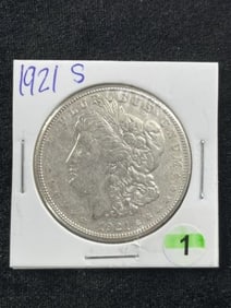 1921 S Morgan Silver Dollar Coin