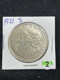 1921 S Morgan Silver Dollar Coin