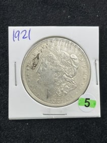 1921 Morgan Silver Dollar Coin