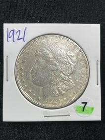 1921 Morgan Silver Dollar Coin