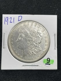 1921 D Morgan Silver Dollar Coin