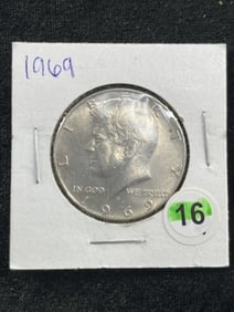 1969 Kennedy Half Dollar Coin