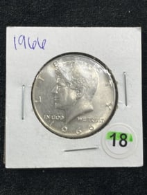 1966 Kennedy Half Dollar Coin