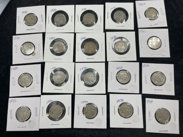 Group of Better Buffalo Nickels