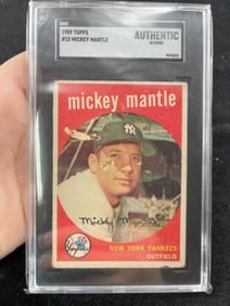 1959 Topps Mickey Mantle Baseball Card