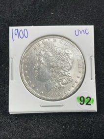 1900 UNC Morgan Silver Dollar Coin