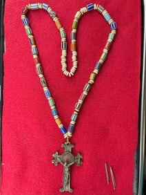Cross Trade Necklace with Chevron Beads Riker Frame IS Included