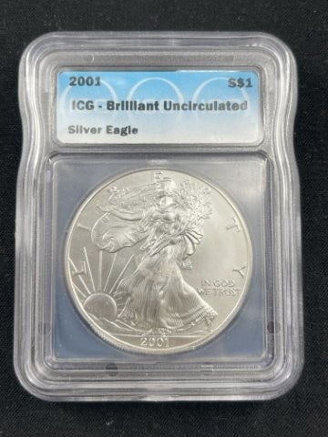 2001 Brilliant Uncirculated Silver Eagle (1 of 2)