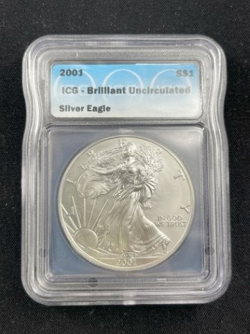 2001 Brilliant Uncirculated Silver Eagle (1 of 2)