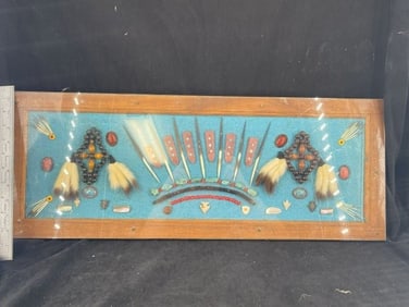 Frame of exceptional Arrowheads from the life-time collection of Michael Knabe frame IS included