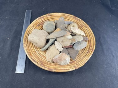 Group of Arrowheads with basket included