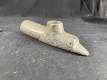 Bird Effigy Stone Pipe Indian Artifact Arrowhead