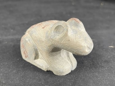 Frog Effigy Stone Pipe Indian Artifact Arrowhead